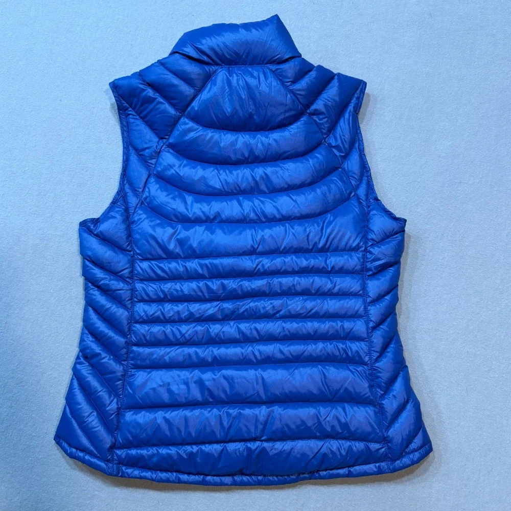 Bernardo Goose Down Lightweight Puffer Quilted Layer Blue Zip‎ Up Vest Women's M - Picture 13 of 13